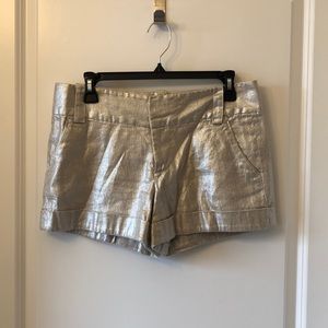 Alice & Olivia Gold Shorts